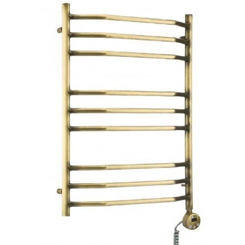 Купить Полотенцесушитель Domoterm Лаура бронза П10 электрический, правое подключение 500х800 мм по низкой цене