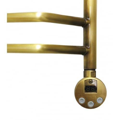 Купить Полотенцесушитель Domoterm Лаура бронза П5 электрический, правое подключение 500х500 мм по низкой цене