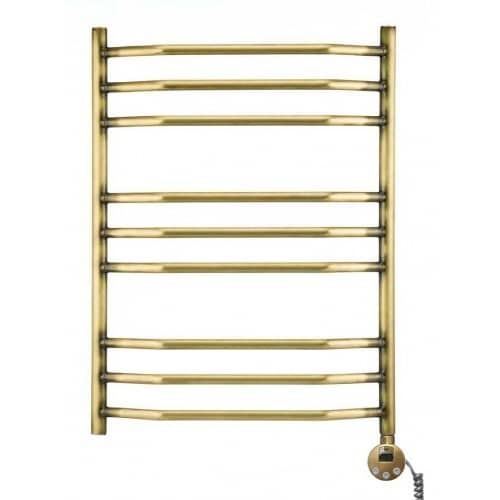 Купить Полотенцесушитель Domoterm Лаура бронза П9 электрический, правое подключение 500х700 мм по низкой цене