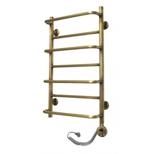 Купить Полотенцесушитель Domoterm Орфей бронза П7 электрический, правое подключение 400х700 мм по низкой цене