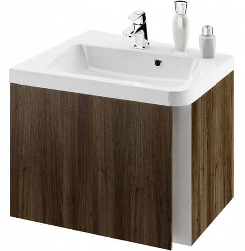 Купить Тумба Ravak 10 градусов SD 550 L X000000741 под раковину темный орех по низкой цене