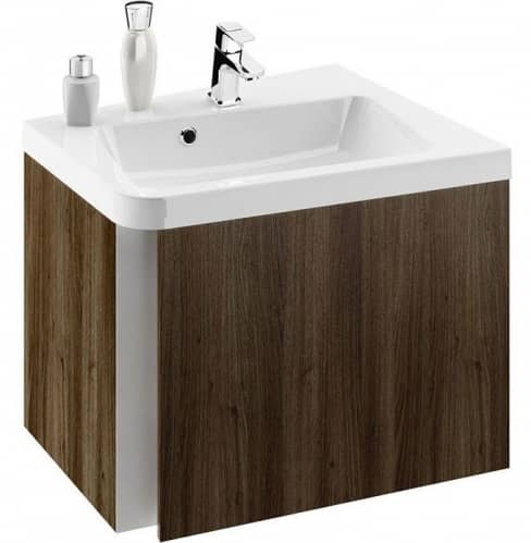 Купить Тумба Ravak 10 градусов SD 550 R X000000744 под раковину темный орех по низкой цене