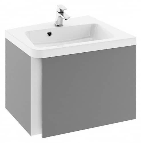 Купить Тумба Ravak 10 градусов SD 650 R X000000749 под раковину серый глянец по низкой цене