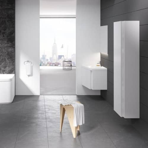 Купить Шкаф-пенал Ravak 10 градусов SB 450 X000000751 белый глянец по низкой цене