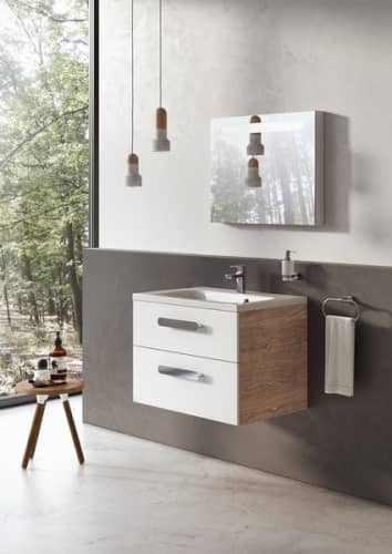 Купить Тумба Ravak Chrome II SD 700 X000000921 под раковину каппучино/белый глянец по низкой цене