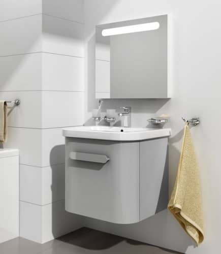 Купить Тумба Ravak Chrome SD 650 X000000638 под раковину матовая серая по низкой цене