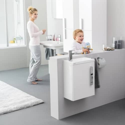 Купить Тумба Ravak Chrome SD 400 X000000538 под раковину глянцевая белая по низкой цене