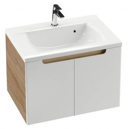 Купить Тумба Ravak SDD Classic 600 X000001088 под раковину каппучино/белый глянец по низкой цене