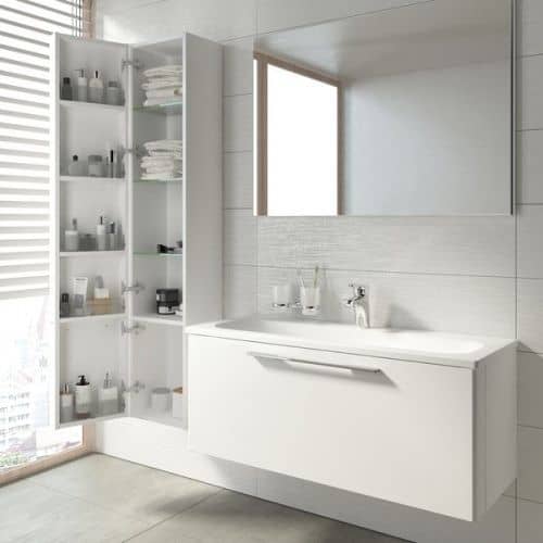 Купить Шкаф-пенал Ravak Ring SB 300 X000000771 L белый по низкой цене