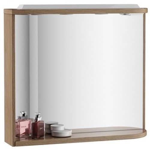 Купить Зеркало Ravak Rosa M 780 R каппучино/белое с полкой и подсветкой левое по низкой цене