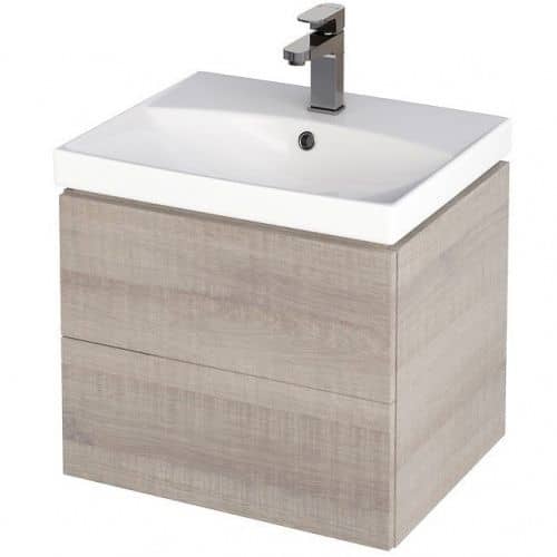 Купить Тумба Cersanit City 50 G-SZ-CITY-CIT50/Gr под раковину серый дуб по низкой цене