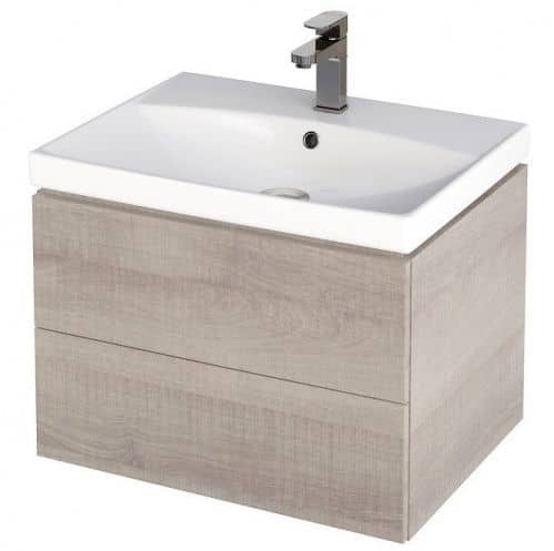 Купить Тумба Cersanit City 60 G-SZ-CITY-CIT60/Gr под раковину серый дуб по низкой цене