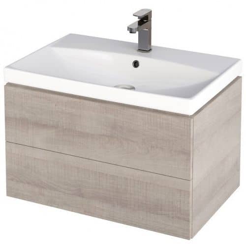 Купить Тумба Cersanit City 70 G-SZ-CITY-CIT70/Gr под раковину серый дуб по низкой цене