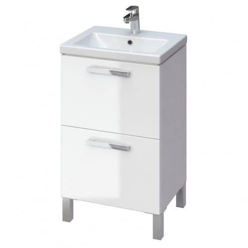 Купить Тумба Cersanit Melar 50 B-SU-MEL-CM50 под раковину белая по низкой цене