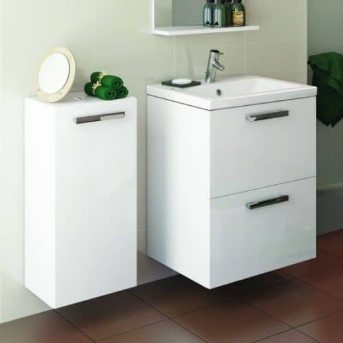 Купить Тумба Cersanit Melar 50 B-SU-MEL-CM50 под раковину белая по низкой цене