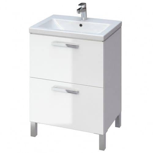 Купить Тумба Cersanit Melar 60 B-SU-MEL-CM60 под раковину белая по низкой цене