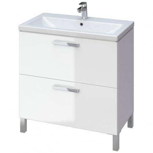 Купить Тумба Cersanit Melar 80 B-SU-MEL-CM80 под раковину белая по низкой цене