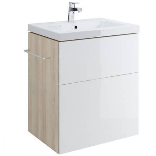 Купить Тумба Cersanit Smart 60 B-SU-SMA-CO60/Wh под раковину Ясень/белый по низкой цене