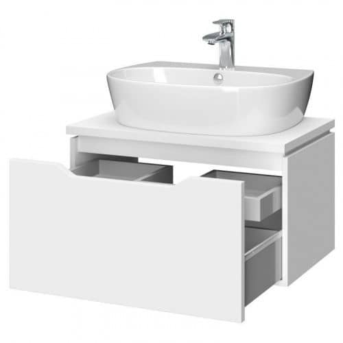 Купить Тумба Cersanit Street Fusion 80 B-SU-SFU80-CAS под раковину белая по низкой цене