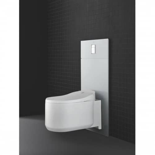 Купить Панель с клавишей смыва Grohe Skate Cosmopolitan 39374LS0 стеклянная белая по низкой цене
