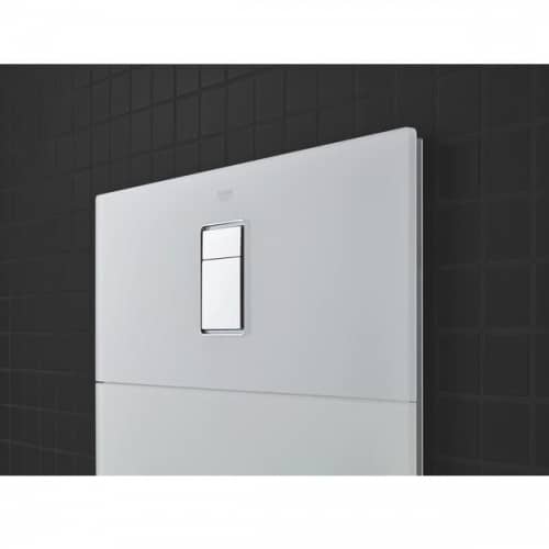 Купить Панель с клавишей смыва Grohe Skate Cosmopolitan 39374LS0 стеклянная белая по низкой цене