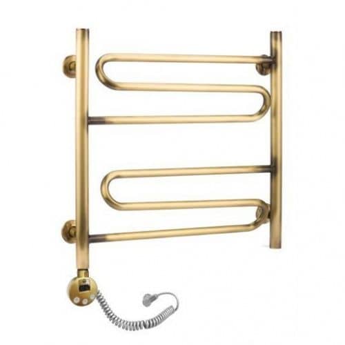 Купить Полотенцесушитель Domoterm Офелия бронза П6 электрический, правое подключение 500х500 мм по низкой цене