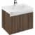 Купить Тумба Ravak 10 градусов SD 650 X000000738 под раковину темный орех по низкой цене