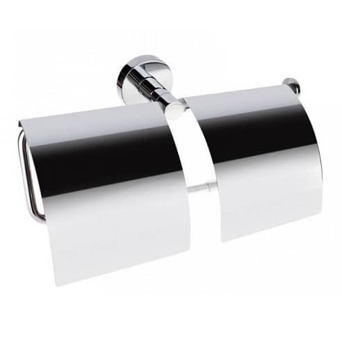 Купить Держатель туалетной бумаги Bemeta Omega 104112092 с крышкой двойной хром по низкой цене