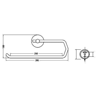 Купить Держатель кухонных полотенец Bemeta Omega 146403152 хром по низкой цене