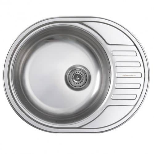 Купить Мойка Zigmund & Shtain Kreis OV 600.8 кухонная стальная Полированная по низкой цене