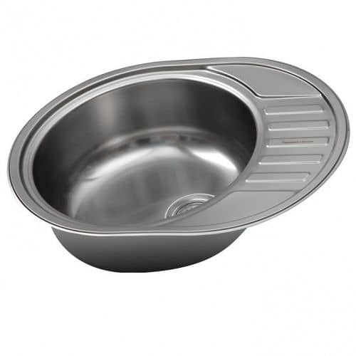 Купить Мойка Zigmund & Shtain Kreis OV 600.8 кухонная стальная Полированная по низкой цене