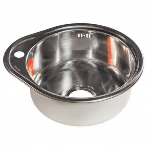 Купить Мойка Premial 4843 кухонная, капля, стальная, полированная 0,8 мм по низкой цене