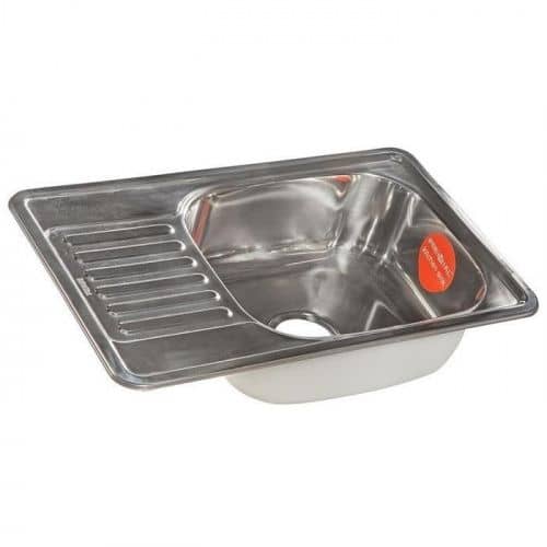 Купить Мойка Premial 6642 кухонная стальная полированная 0,6 мм по низкой цене