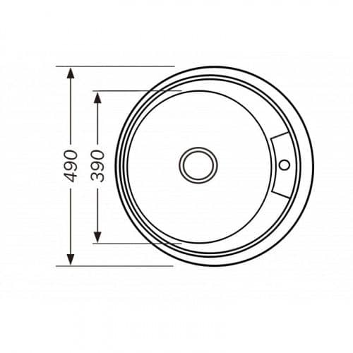 Купить Мойка Premial 4949 кухонная стальная полированная 0,6 мм по низкой цене