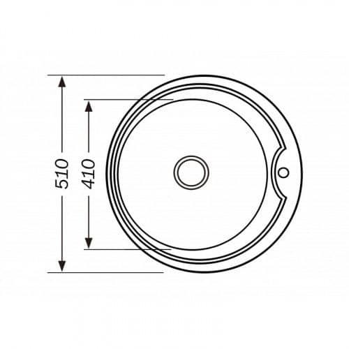 Купить Мойка Premial 5151 кухонная стальная полированная 0,6 мм по низкой цене