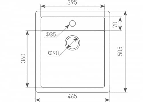 Купить Мойка Zigmund & Shtain Platz 465 кухонная гранитная Швейцарский шоколад по низкой цене