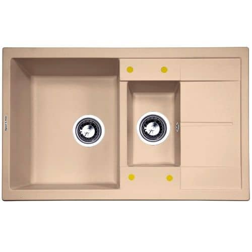 Купить Мойка Zigmund & Shtain Rechteck 780.2 кухонная гранитная Топленое молоко по низкой цене