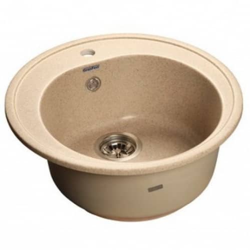 Купить Мойка GranFest Rondo GF-R510 кухонная композитная песочная D508 мм по низкой цене