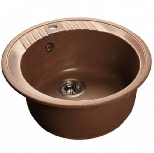 Купить Мойка GranFest Rondo GF-R520 кухонная композитная терракотовая D518 мм по низкой цене