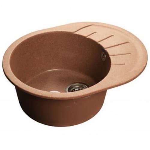 Купить Мойка GranFest Rondo GF-R580L кухонная композитная терракотовая 579х448 мм по низкой цене