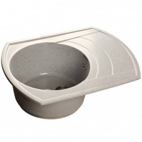 Купить Мойка GranFest Rondo GF-R650L кухонная композитная серая 639х488 мм по низкой цене