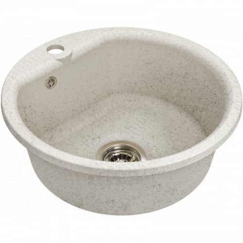 Купить Мойка GranFest Smart GF-SM 435 кухонная композитная белая D432 мм по низкой цене