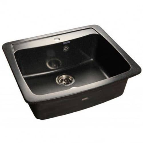 Купить Мойка GranFest Standart GF-S605 кухонная композитная черная 604х515 мм по низкой цене