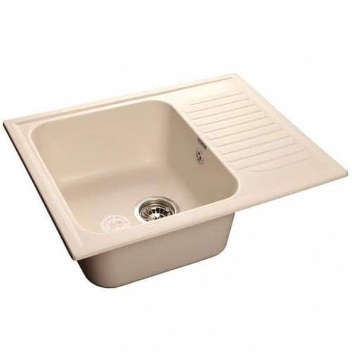 Купить Мойка GranFest Standart GF-S645L кухонная композитная белая 641х496 мм по низкой цене