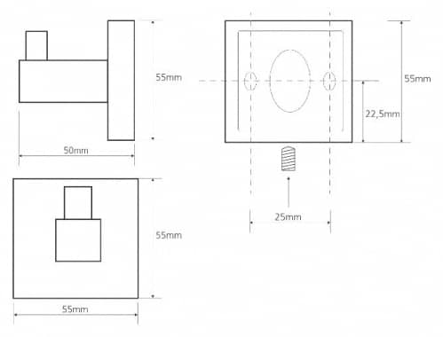 Купить Крючок Bemeta Beta для ванной 132306172 хром по низкой цене