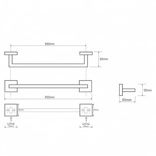 Купить Полотенцедержатель Bemeta Beta 132204012 хром по низкой цене