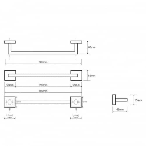Купить Полотенцедержатель Bemeta Beta 132204022 хром по низкой цене