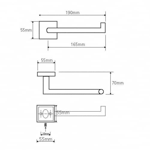 Купить Держатель туалетной бумаги Bemeta Beta 132212032 правый хром по низкой цене