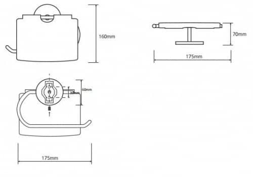 Купить Держатель туалетной бумаги Bemeta Beta 132112012 с крышкой хром по низкой цене