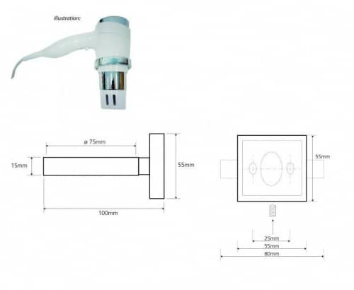 Купить Держатель фена Bemeta Beta 132117012 хром по низкой цене